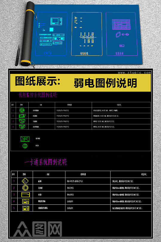 精心整理智能弱电图例说明图库