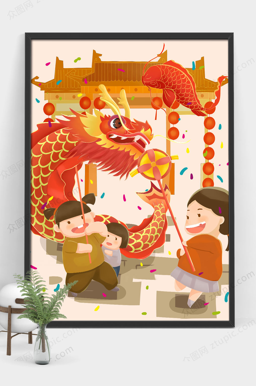 中秋节商业插画素材