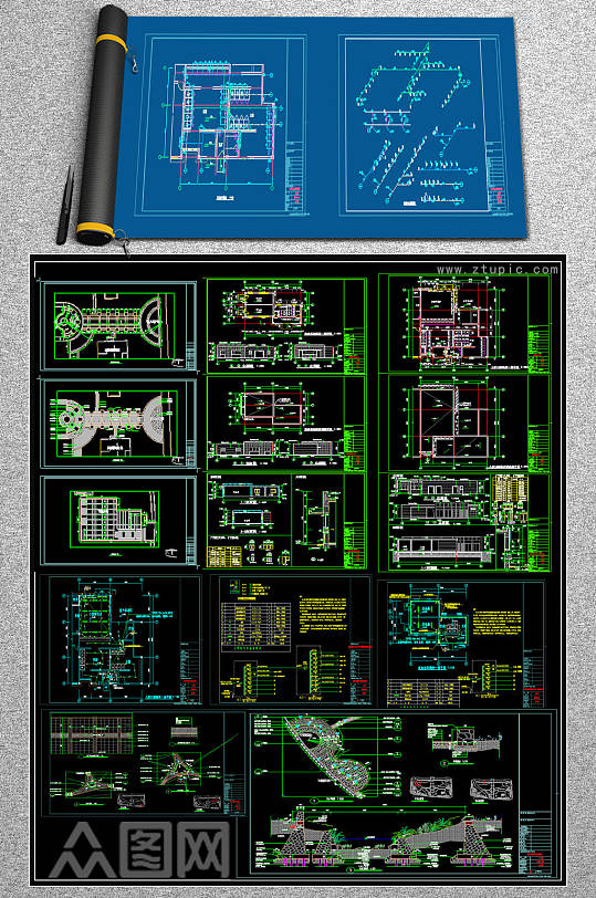 原创公园景观设计CAD图纸