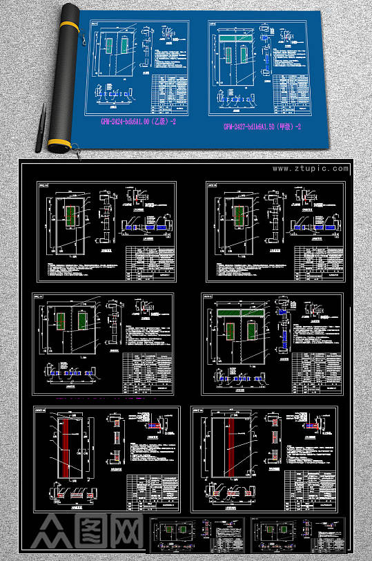 原创（防火门）型式检验修改图CAD施工图