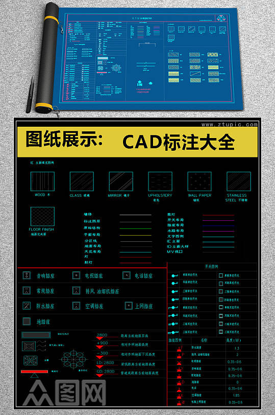 2019常用CAD标注大全CAD素材