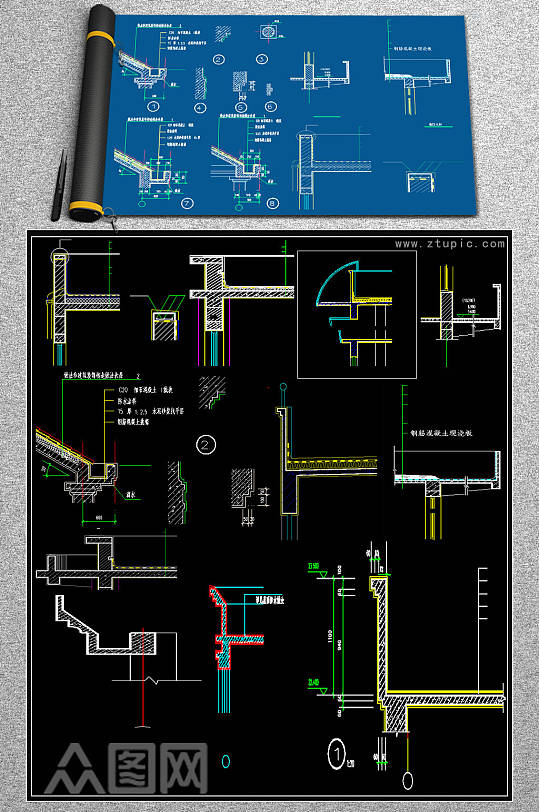 原创檐口CAD大样