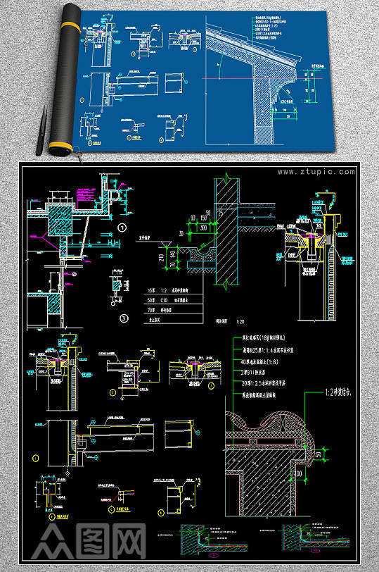 最新架空层CAD素材-众图网