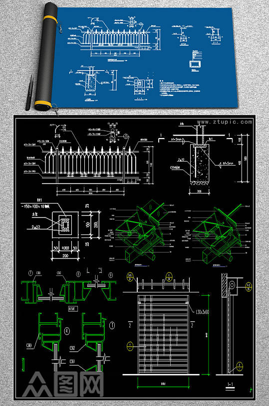 最新建筑CAD大样-众图网
