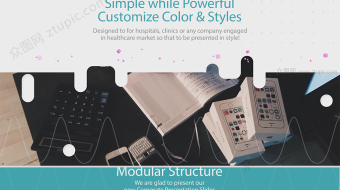 明快简洁医疗企业视频-众图网