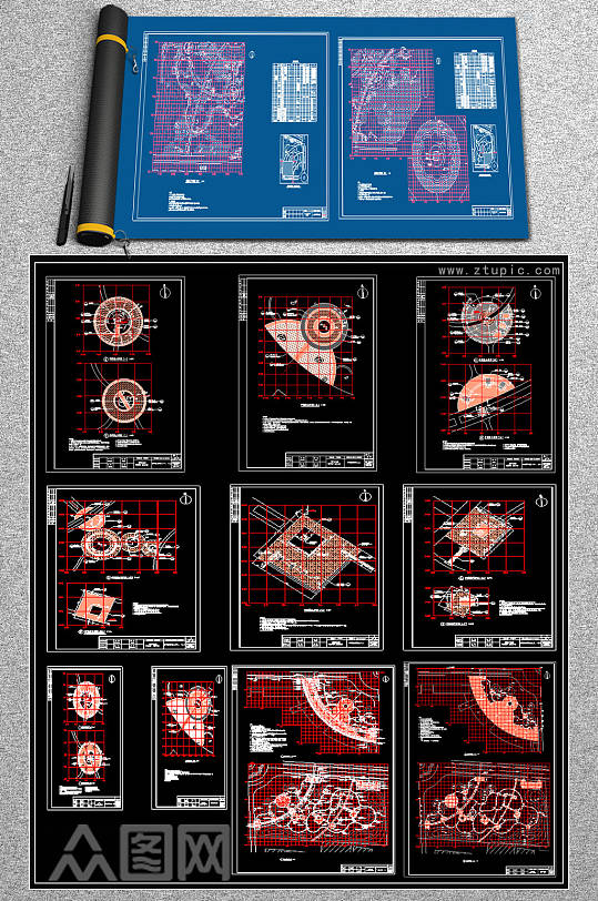 2019环岛公园景观CAD图纸