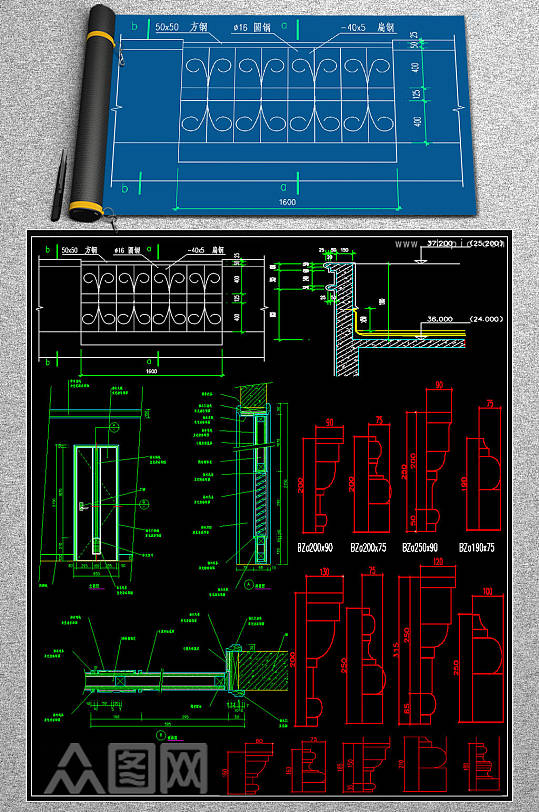 原创室内CAD模板