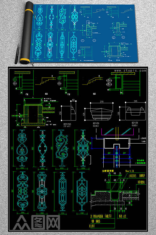 原创建筑CAD图库-众图网
