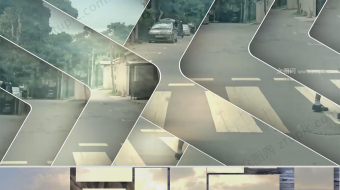 简约几何图形切片转场视频-众图网