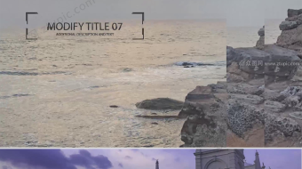 简洁图形分割遮罩企业旅游视频模板-众图网