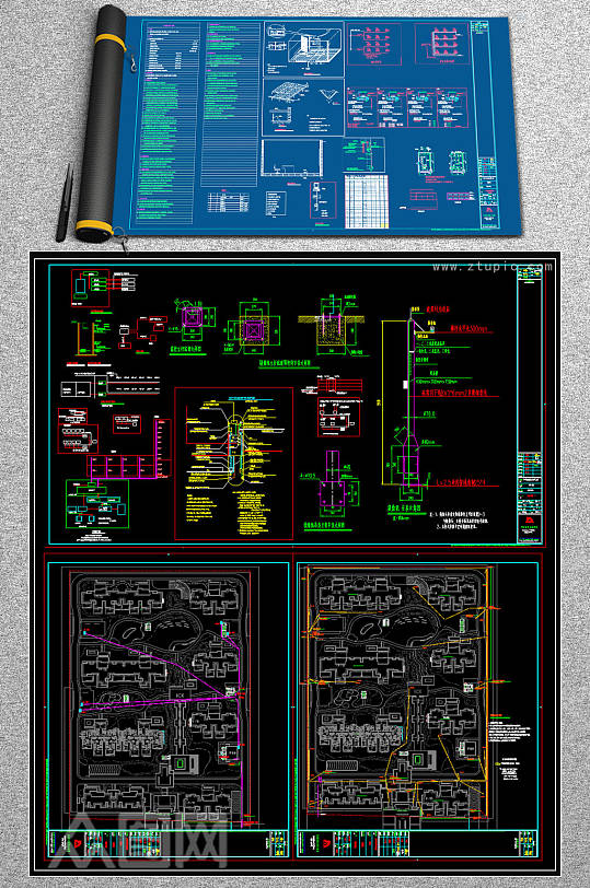 小区弱电智能化项目全套CAD图纸