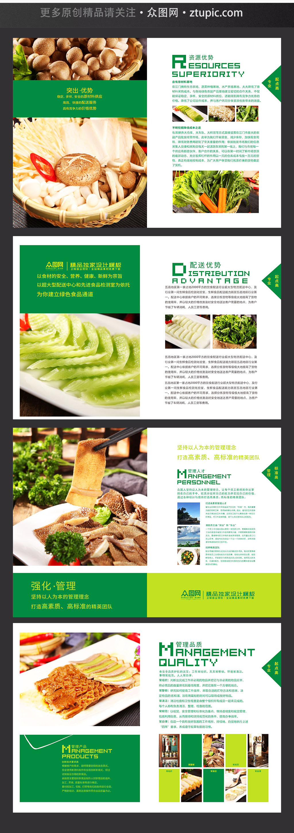 整套绿色水果蔬菜画册农产品画册素材