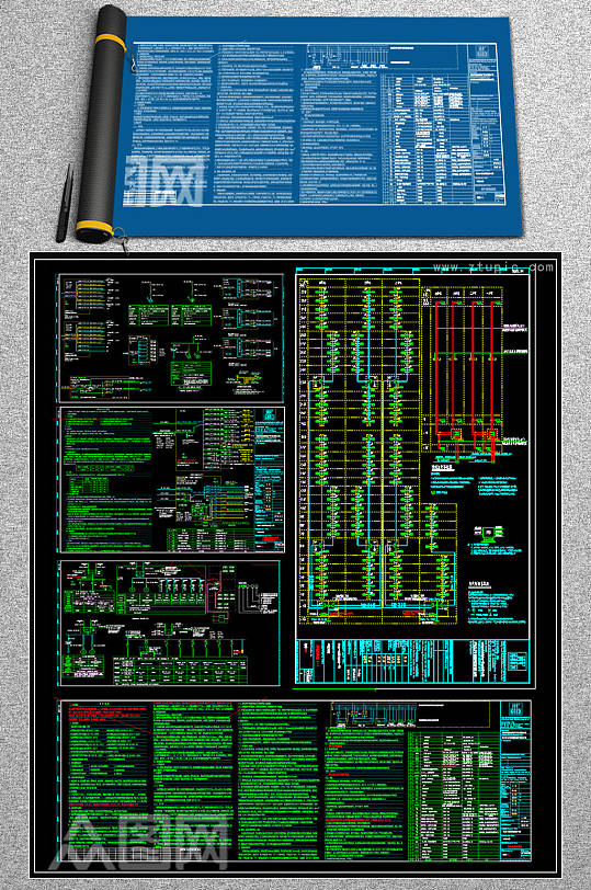 高层住宅楼全套电气CAD施工图