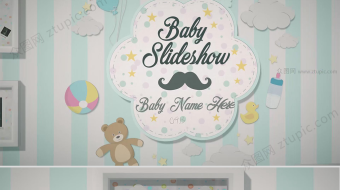 甜蜜温馨儿童相册婚礼视频AE模板-众图网