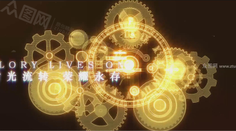 创意金色典雅奇幻企业年会宣传视频-众图网