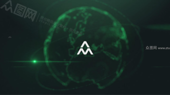 绿色未来科技地球企业标题展示片头-众图网