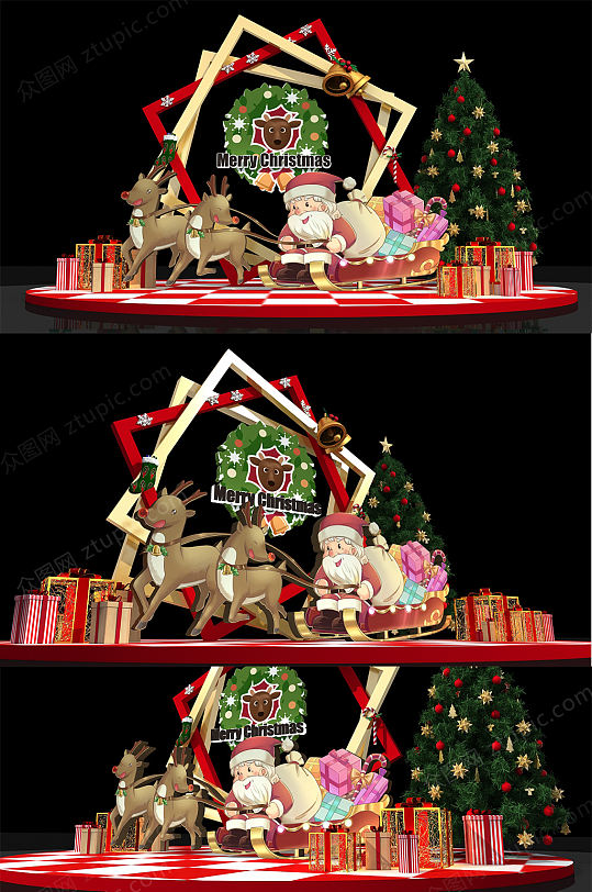 2020圣诞节美陈设计150-众图网