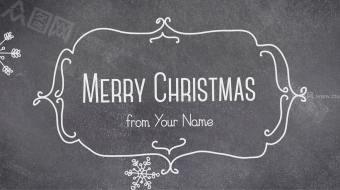 温馨可爱冬日纪念圣诞手绘相册AE模板-众图网