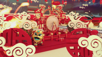 2020恢弘大气瑞鼠贺春3D贺岁视频-众图网