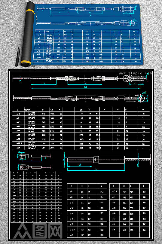 2019精品幕墙节点CAD图库-众图网