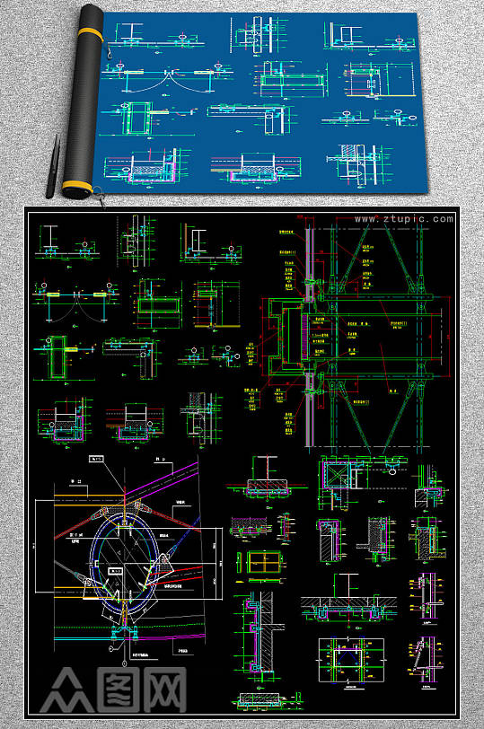 2019幕墙节点CAD图纸.