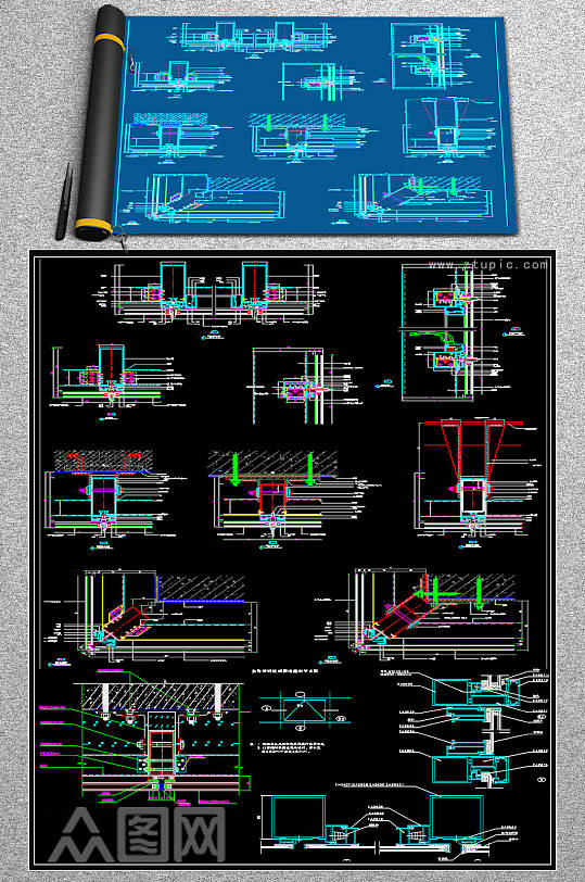 最全玻璃幕墙CAD大样