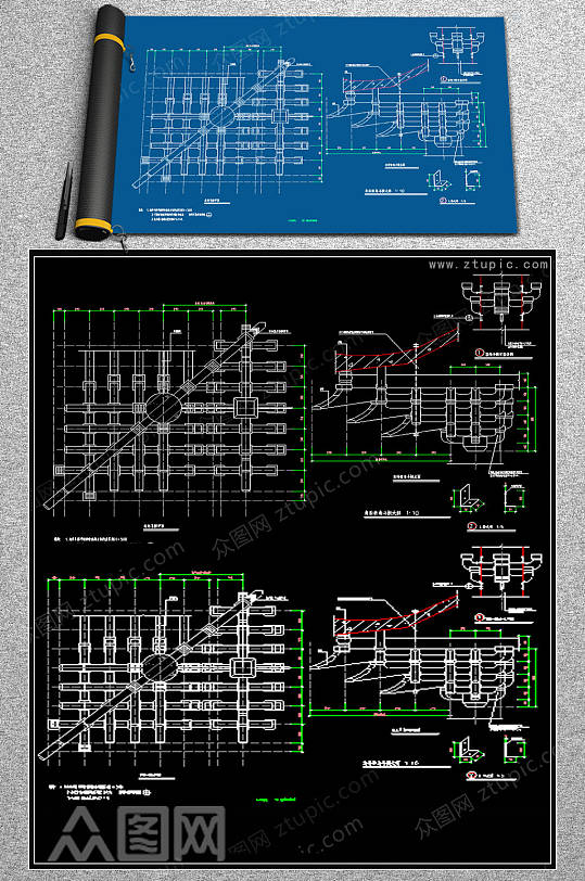 原创斗拱大样CAD图