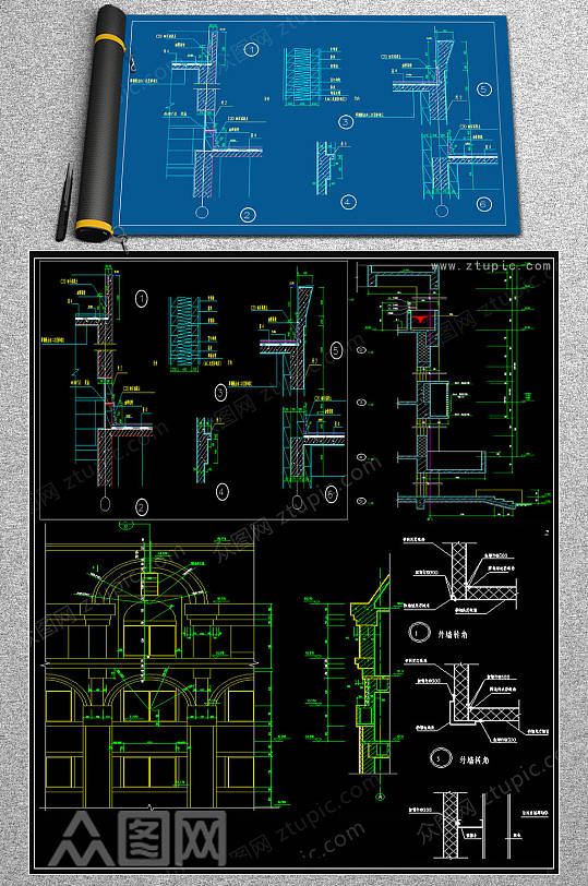 齐全室内建筑CAD施工图