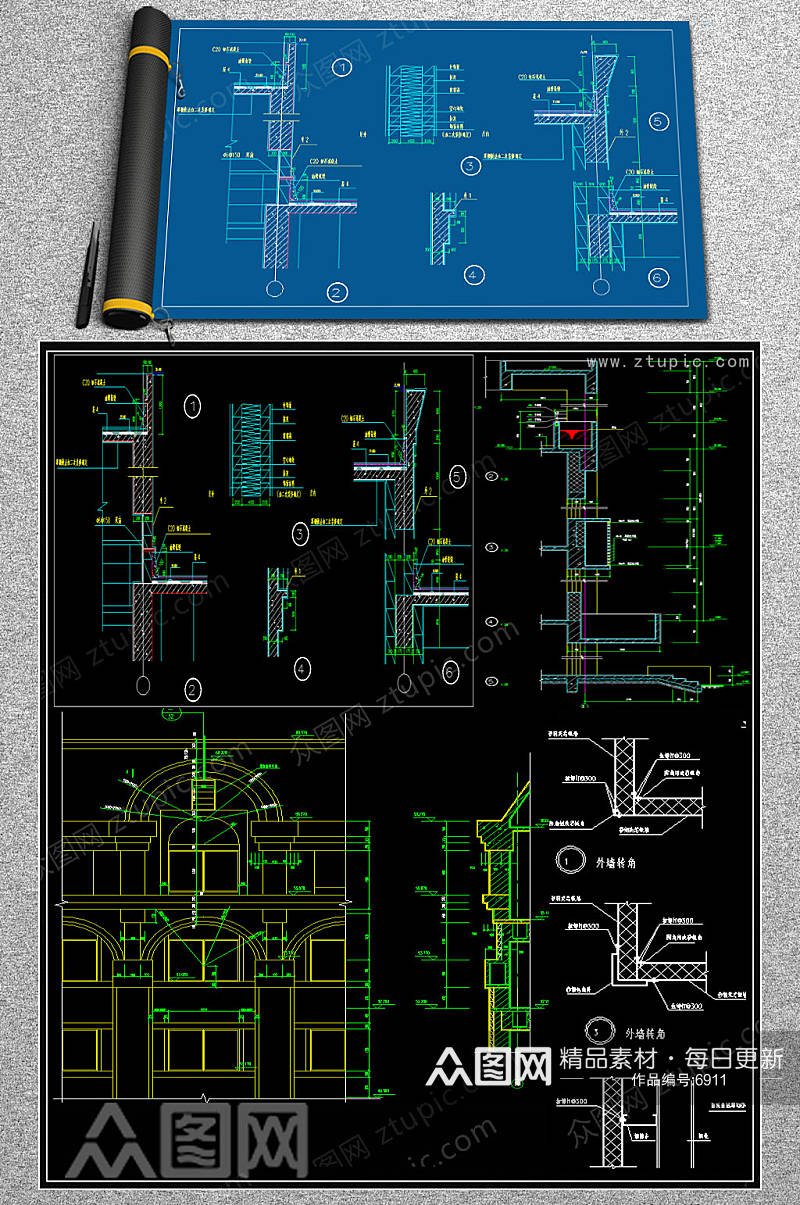 齐全室内建筑CAD施工图素材