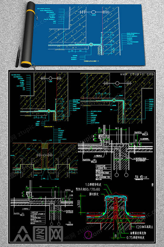 CAD变形缝装置规范图集