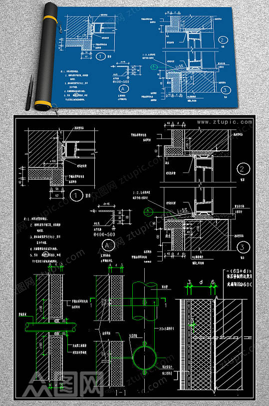 最全保温墙体节点CAD图库