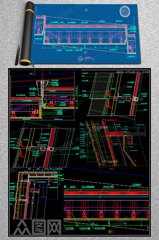 最全幕墙节点CAD素材-众图网