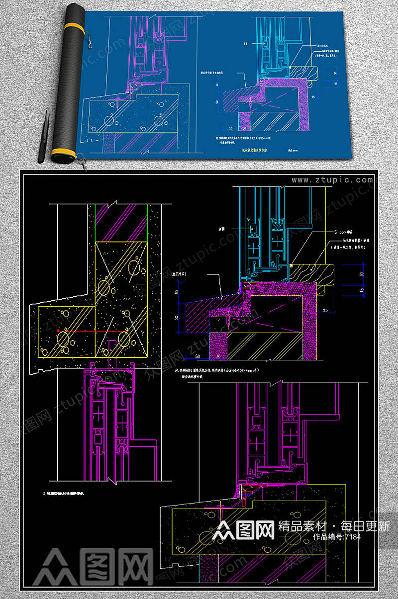 最新水板CAD详图素材
