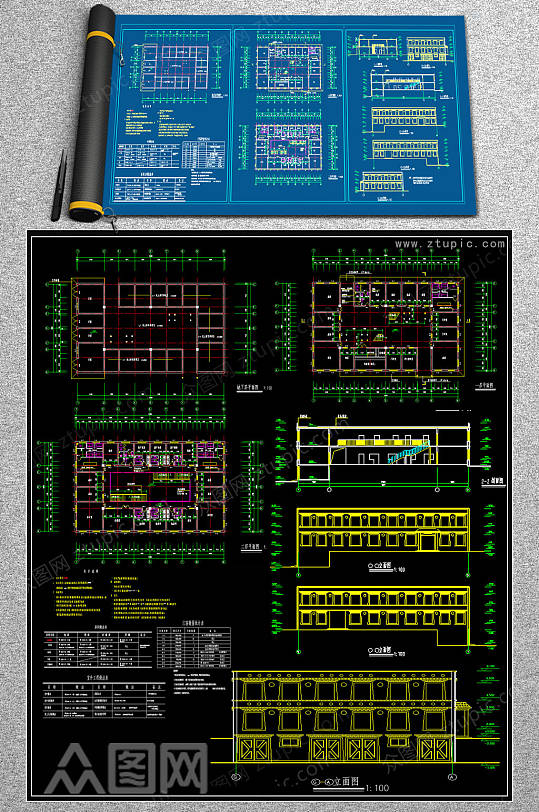 最新诊楼CAD模版-众图网