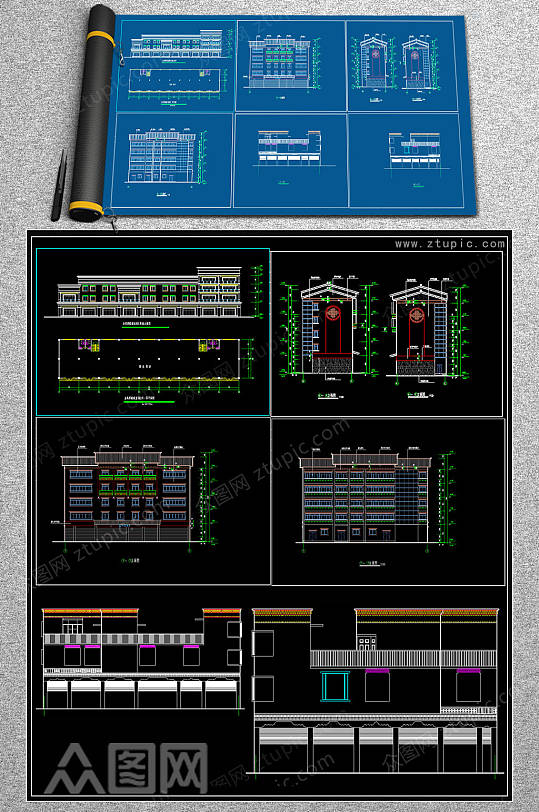 藏式建筑CAD大全-众图网
