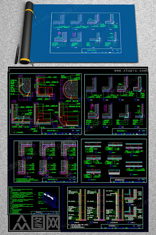 2019吸音CAD大全-众图网