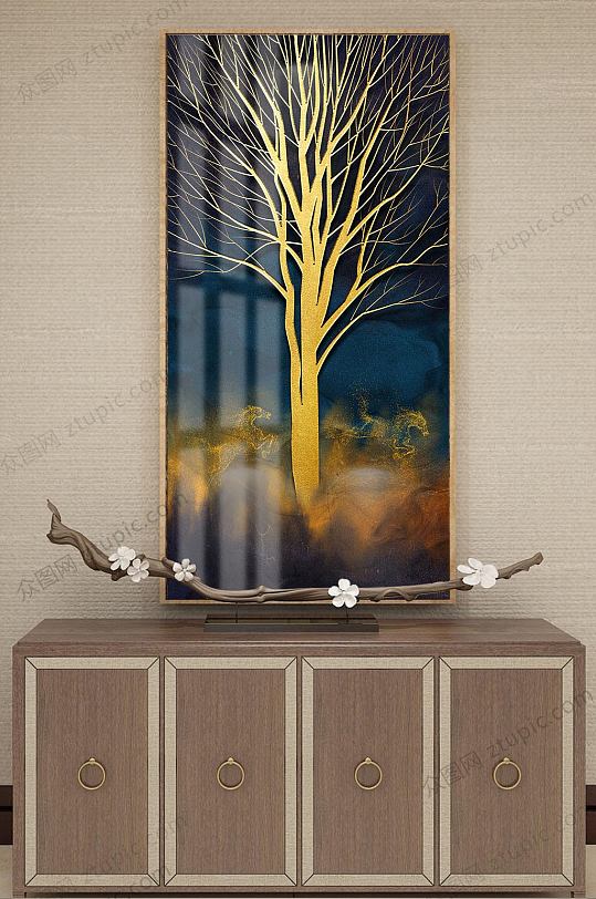 新中式黑金大气装饰画-众图网