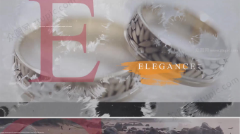 时尚水墨晕染婚礼视频-众图网