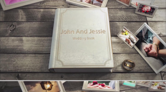 高端素雅相册婚礼视频-众图网