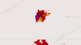 时尚颗粒感水墨LOGO展示-众图网