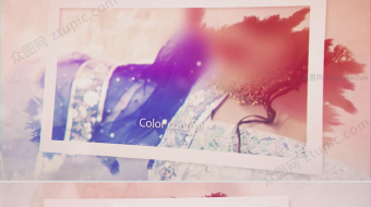 炫彩水墨婚礼相册AE模板-众图网