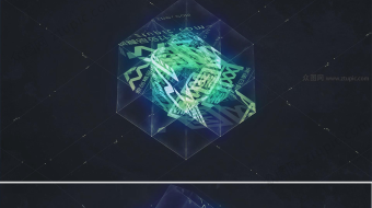 动感酷炫魔方LOGO展示-众图网