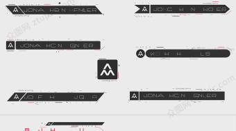 科技随机字母字幕AE模版-众图网