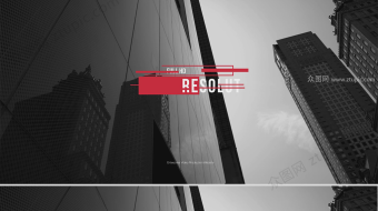 干扰效果文字标题AE模版-众图网