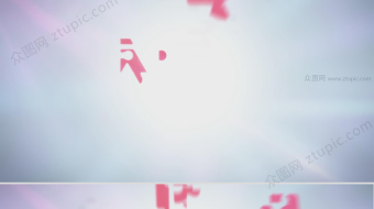 拼图碎片汇聚成LOGO动画效果-众图网