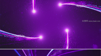 图品汇梦幻粒子光效汇聚LOGO揭示片头-众图网