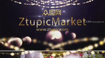 高贵金属质感特效婚礼视频-众图网