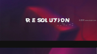 干扰效果字幕AE模版-众图网