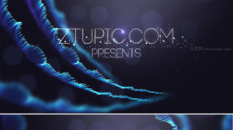 蓝色粒子公司企业年会颁奖盛典视频AE模板片头-众图网