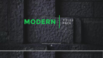 几何字体动效AE模版-众图网